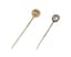 SET OF TWO ANTIQUE 14K GOLD TIE PINS