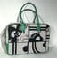 HERMÈS
PLUME 32 BAMBOO TOGO LEATHER AND TOILE BRIDE DE GALA EN DESORDE, PALLADIUM HARDWARE, 2014