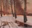 MIKHAIL GERMASHEV (GUERMACHEFF) (1867-1930)
Paysage hivernal au coucher de soleil (Winter landscape at sunset)