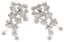 WILD FLOWER 18K WHITE GOLD AND DIAMOND EAR CLIMBER EARRINGS