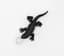 ONYX, DIAMOND AND 18K WHITE GOLD ‘LIZARD’ PENDANT