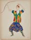 NATALIA GONCHAROVA (1881-1962)
Danseur tenant un Arc
Costume design for 'The Tale of Tsar Saltan'