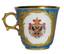 A CUP FROM THE PARISIAN WEDDING SERVICE OF THE GRANDE DUCHESS EKATERINA MIKHAILOVNA. Circa 1848.