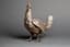 LARGE SILVER PLATED HEN SHAPED VASE / CENTREPIECE