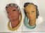 PAIR OF GOLDSCHEIDER WALL MASKS