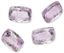 ENSEMBLE DE DIX AMÉTHYSTES ET QUATRE PIERRES ROSES