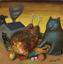 NATALIA PASHUKOVA (b. 1950)
Still Life with a blue cat
