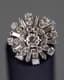 DIAMOND, PLATINUM AND WHITE GOLD RING