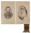 Portrait du Tsar Nicolas II (1868–1918) & portrait de la Tsarine Alexandra Feodorovna (1872-1918). 1896