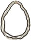 14K GOLD, RUBY AND PEARL THREE STRAND NECKLACE