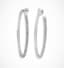 CARTIER WHITE GOLD AND DIAMOND HOOP EARRINGS
