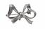 WHITE GOLD RIBBON BROOCH