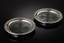 A Pair of Silver and Glass Coasters