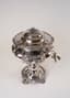 19TH CENTURY ENGLISH SHEFFIELD (?)
SILVER PLATED SAMOVAR
WITH ACANTHUS LEAF DÉCOR