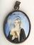 Enamel pendant with
the image of Saint