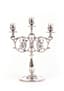 SILVER THREE-LIGHT CANDELABRA DECORATED WITH CHERUBS