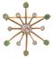 DIAMOND AND EMERALD BROOCH