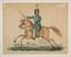 EVANS, Richard d’après l’originale de ROMNEY, John (1786-1863)
«Count PLATOFF, Hetman of the Cossacks [Le Comte PLATOFF, chef des Cosaques]»