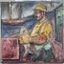 DAVID BURLIUK (1882–1967)
Fisherman (Relief)