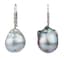 BAROQUE PEARL AND DIAMOND EARRINGS