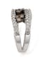 18K WHITE GOLD AND DIAMOND OPENWORK RING
