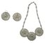 COLLIER ET BOUCLES D’OREILLES EN ARGENT FILIGRANÉ