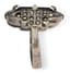 SILVER, ONYX AND MARCASITE RING