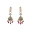 RUBIES, DIAMONDS AND ENAMEL EARRINGS