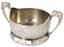 RUSSIAN PARCEL-GILT SILVER BOWL WITH DOUBLE HANDLES
2nd Moscow Artel, 1908-1917