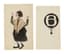 UNKNOWN ARTIST (20TH CENTURY)
2 Drawings: Costume design and an air balloon