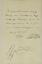 GIUSEPPE VERDI (1813-1901)
Signed autograph letter