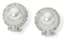18K WHITE GOLD, DIAMOND AND PEARL EARRINGS