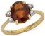 BAGUE EN OR JAUNE 18K ET CITRINE