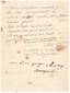 Letizia BONAPARTE. 1750-1836.
Born Ramolino, mother of Napoleon, called "Madame mere". Lot signed "Bonaparte". Ajaccio, 27th Prairial, 5th year (June ...