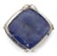 18K WHITE GOLD, TANZANITE AND DIAMOND PENDANT
