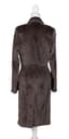GENNY MANTEAU EN VISON RASÉ TAUPE