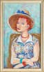 CONSTANTIN TERECHKOVITCH (1902-1978)
Portrait of a woman with a hat