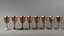 SET OF EIGHT A HAVILAND-NYE SILVER WINE GLASSES
Mark of A Haviland-Nye, London, 1792