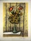 BERNARD BUFFET (1928-1999)
Bouquet de marguerites aux deux roses
