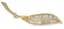 ‘LEAF’ 18K YELLOW GOLD AND DIAMOND BROOCH