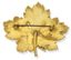 ENSEMBLE PENDENTIF CAMÉE EN OR JAUNE 18K ET BROCHE FEUILLE PLAQUÉE OR JAUNE 18K