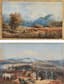 [GRAND DUKE NICHOLAS NIKOLAEVICH OF RUSSIA (1856–1929)]
BOGDAN VILLEVALDE (1818-1903), AFTER
The Battle of Kürekdere

CARL JOHANN FR. TOECHE (1814-1890) (?), AFTER
Mountain landscape