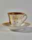PORCELAIN CUP WITH A PORTRAIT OF AN OFFICER OF THE BAVARIAN CHEVAU-LEGER REGIMENT, CIRCA 1839