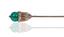 CARTIER NY 14K GOLD AND CHRYSOPRASE TIE / HAT PIN, CIRCA 1950