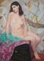 MADELEINE LUCIE FUNCK-HELLET Nude in an Art Déco Interior
