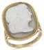 18K YELLOW GOLD CAMEO RING