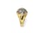 18K YELLOW GOLD AND DIAMOND DOME RING
