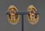 YELLOW GOLD AND DIAMOND (approx 9ct) EARRINGS, 1950S
