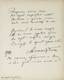 BLOK A. (1880-1921), AUTOGRAPH ADDRESSED to I. von
GUNTER
Handwritten poem «Secret signs are flaring up», the first two
strophes. 1912. 1 p. 25x22 cm.