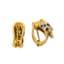 ‘PANTHERS’ 18K YELLOW GOLD, DIAMOND AND SAPPHIRE EARRINGS